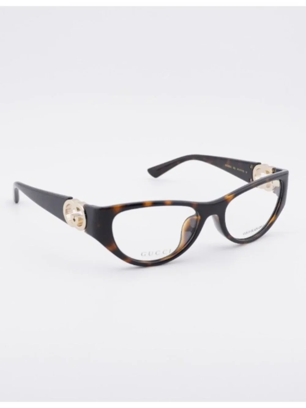 Gucci GG1825O 002 Eyeglasses Havana 54mm Cat Eye Frame